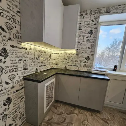 Кухня Софт серый 1